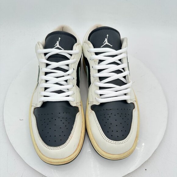 Nike Air Jordan 1 Low Top Women Size 8.5 DC0774-001 Jade Smoke black Green Shoes - Picture 3 of 11